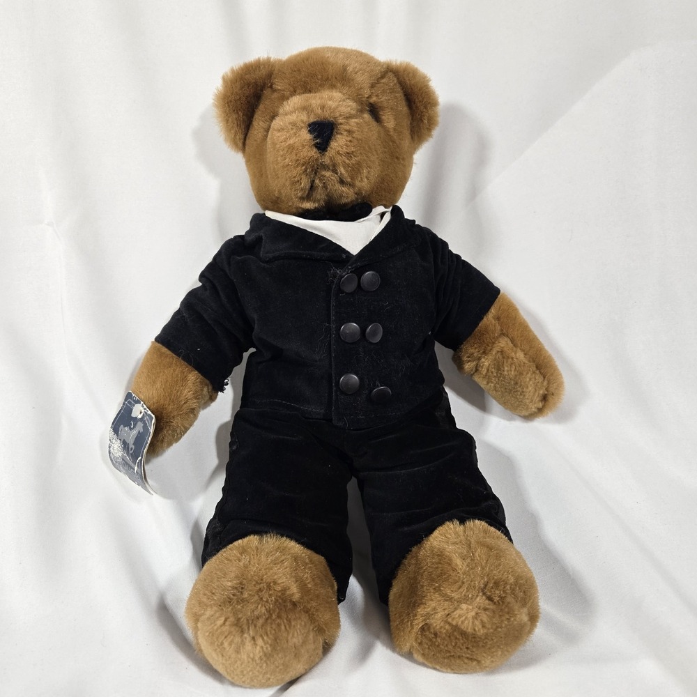 Vintage 1985 Carousel by Guy Groom Teddy Bear Plush Tuxedo 12" Tagged